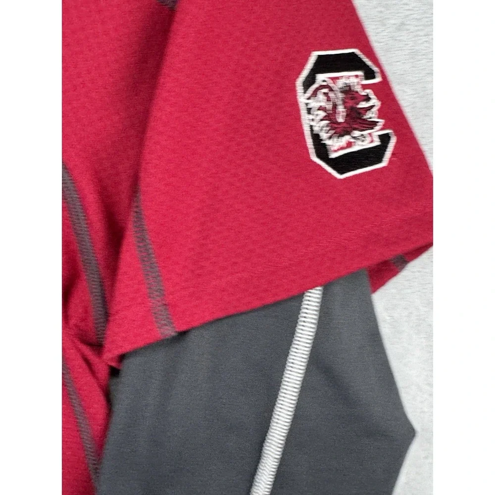 VTG Nike Golf Dri Fit Long Sleeve South Carolina Gamecocks Polo Shirt Men's S